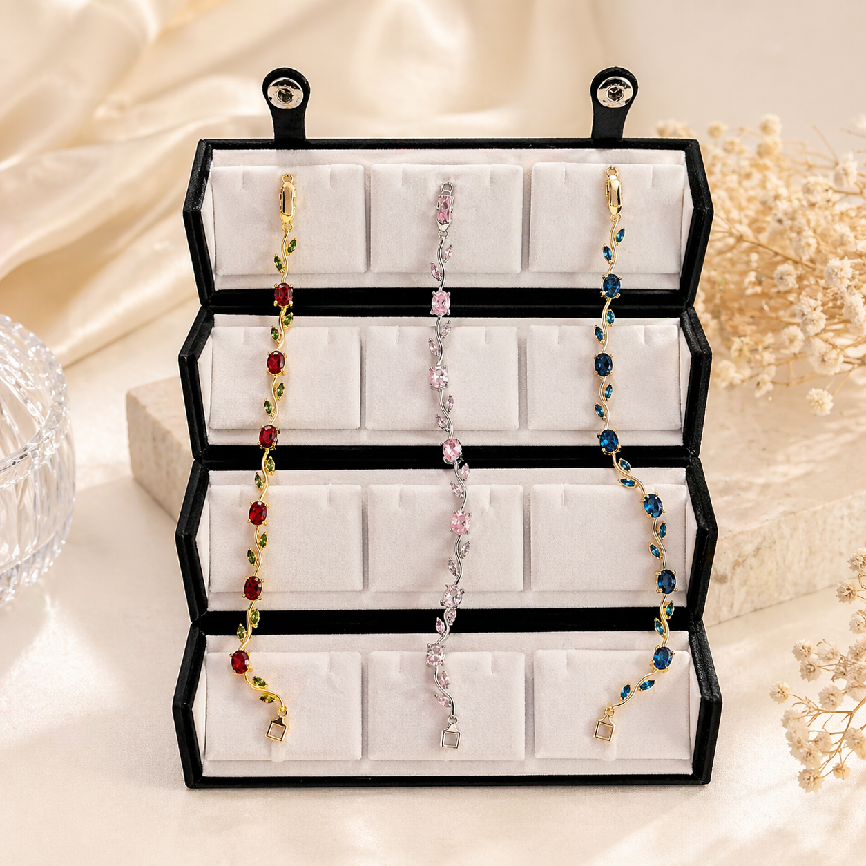 Tulip bracelets with Box - Pack of 3