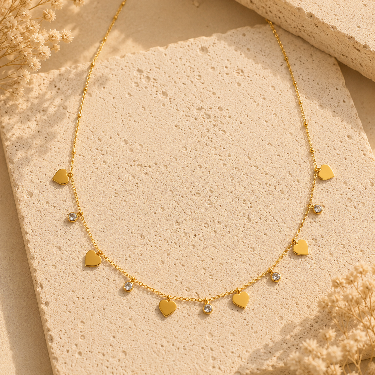 Heart Cascade Necklace