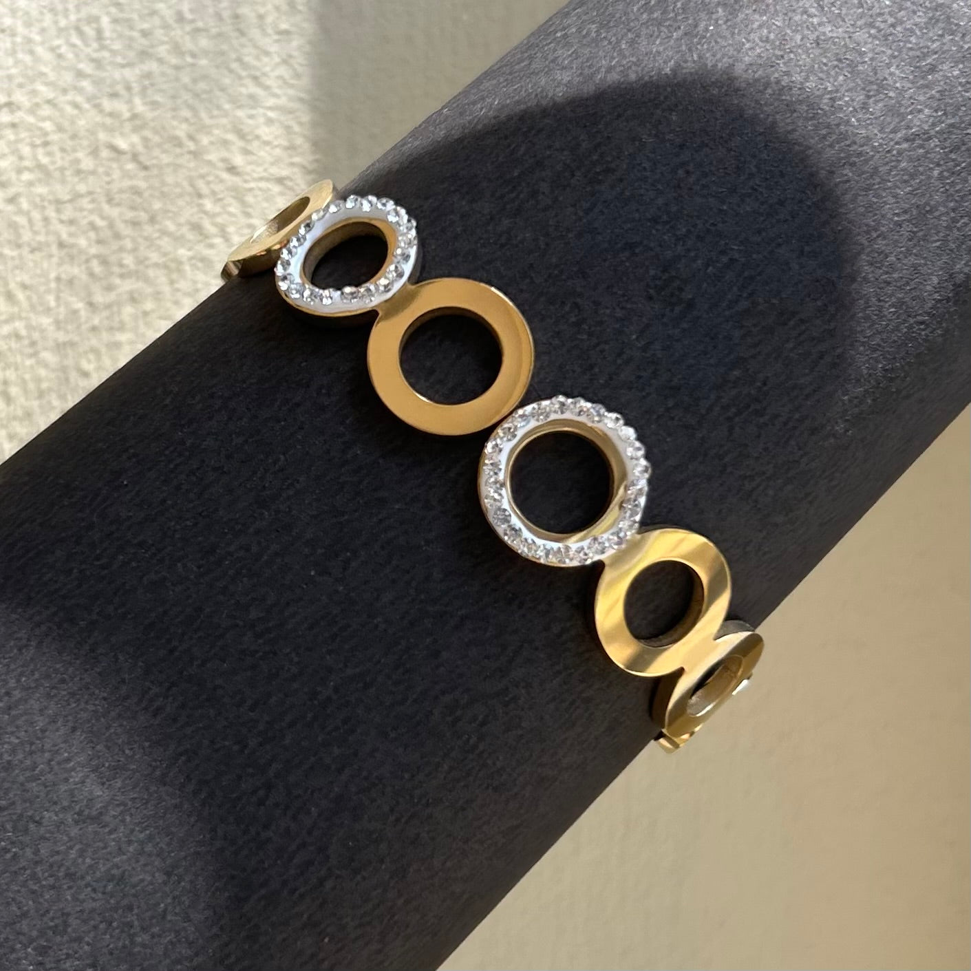 White Shine Statement Bracelet