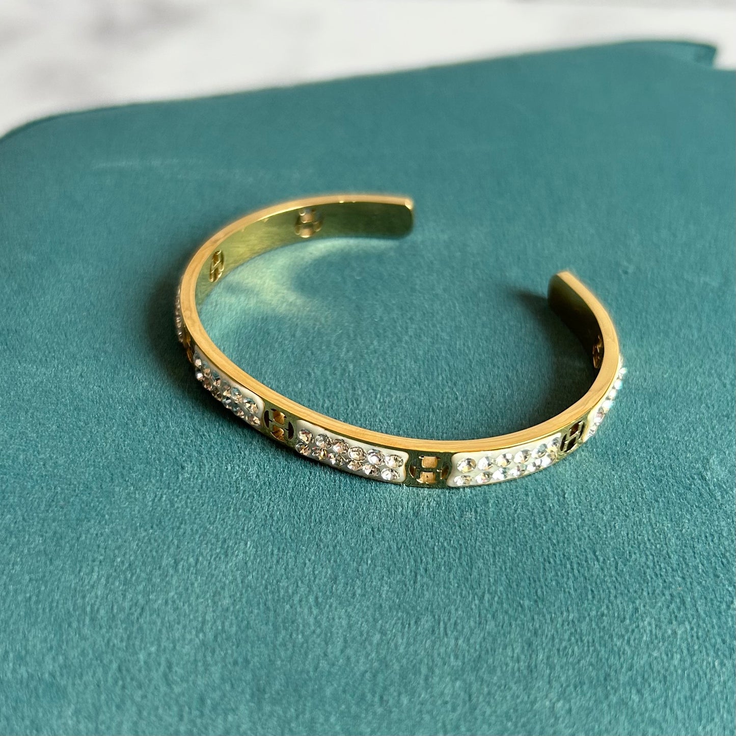 Stone Studded Statement Bracelet