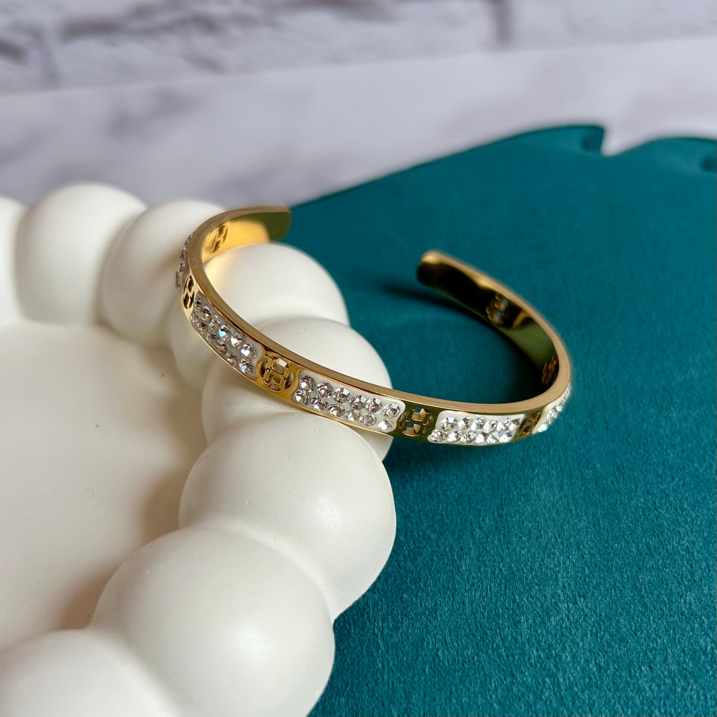 Stone Studded Statement Bracelet