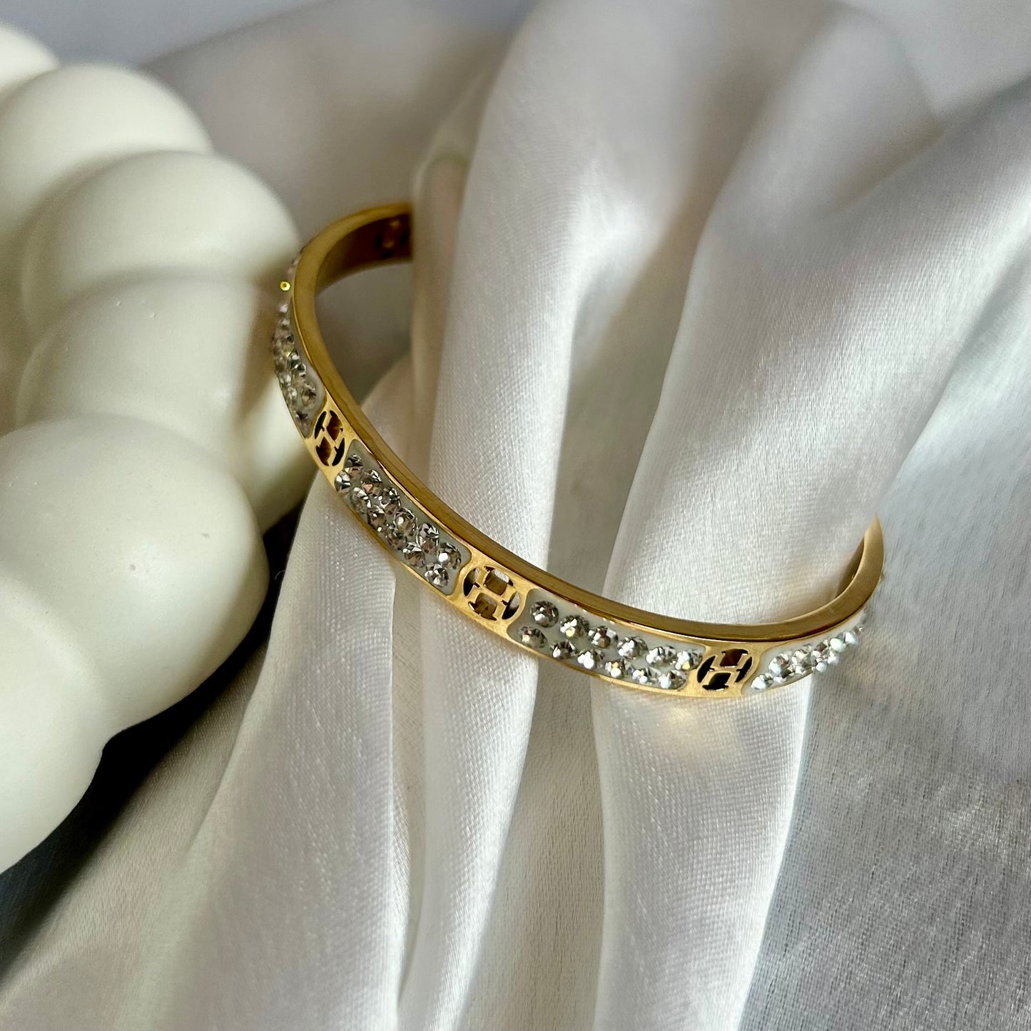 Stone Studded Statement Bracelet