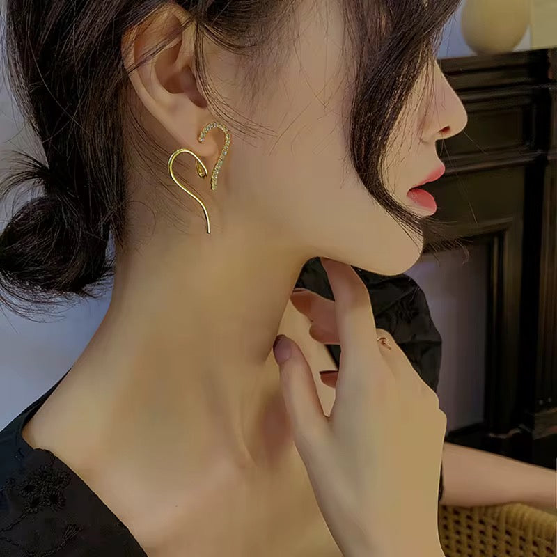 Heart Bliss Golden Earrings
