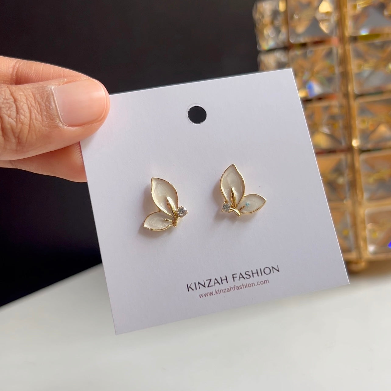 Butterfly Enamel Earrings