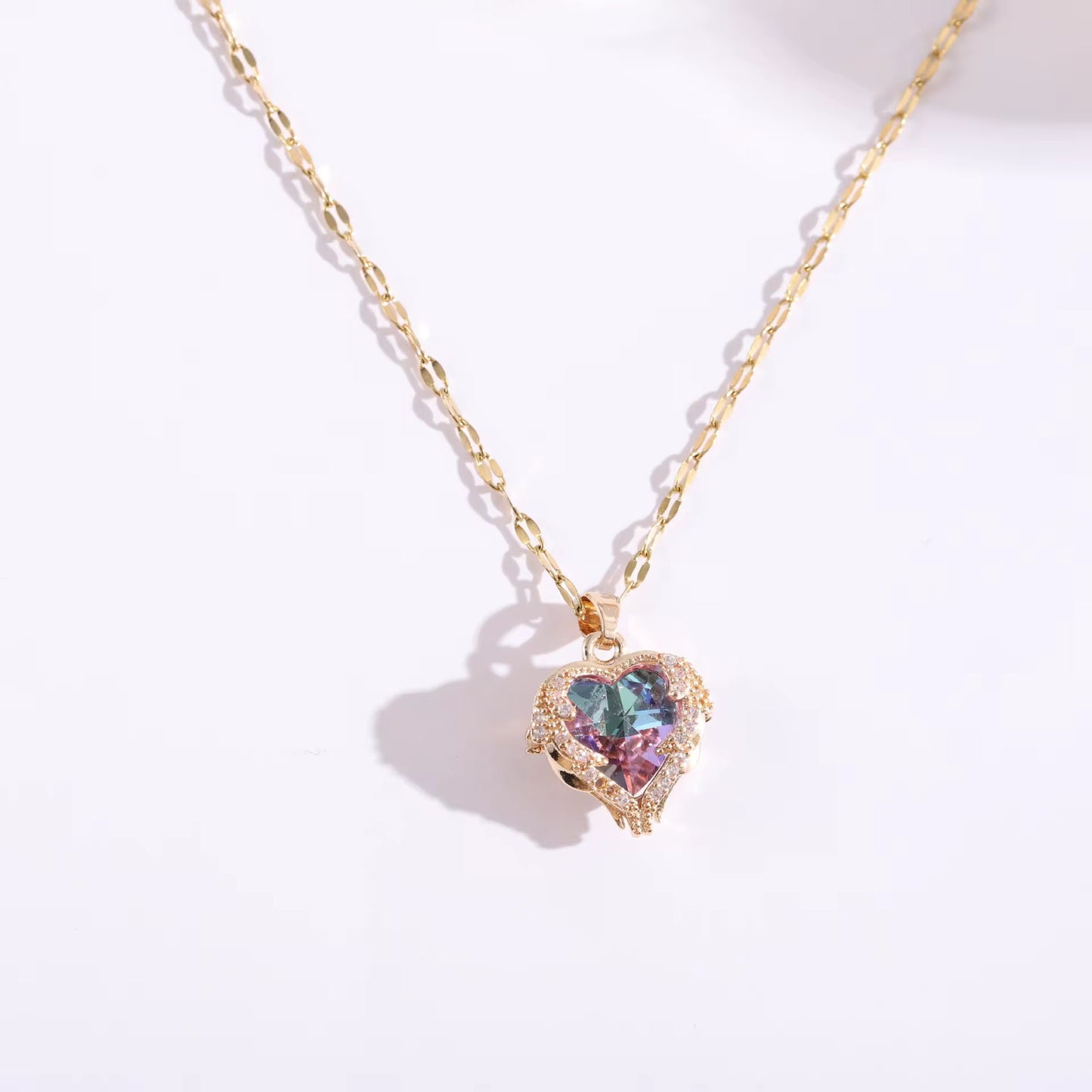 Unicorn Heart Necklace-Anti Tarnish