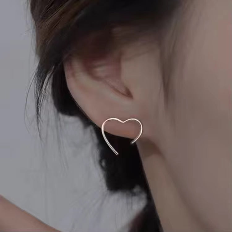 Silver Heart Earrings