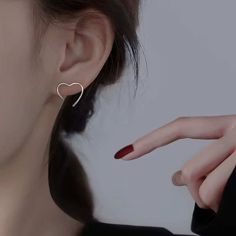 Silver Heart Earrings