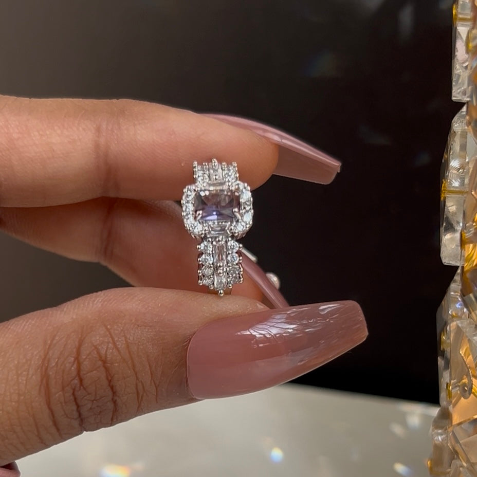 Aurelia Promise Ring - Purple