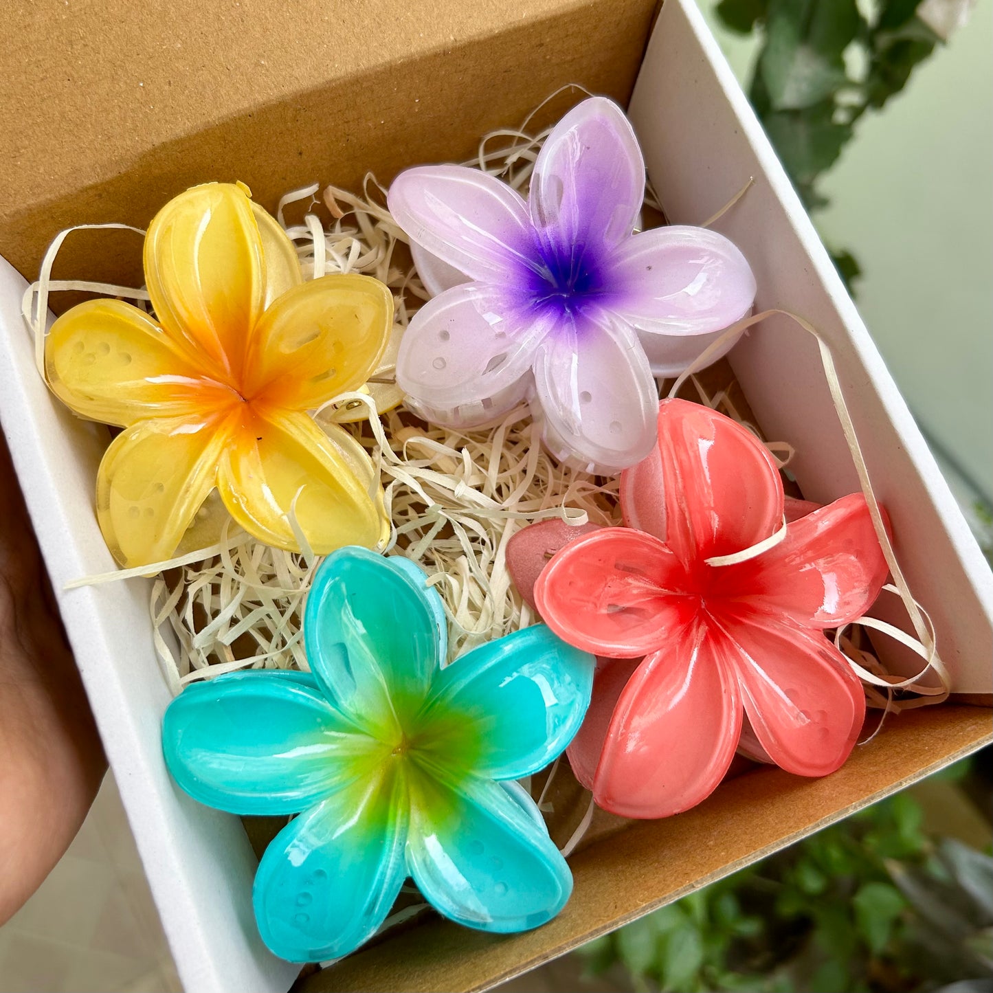 Floral Blossom Claw Clip - Large