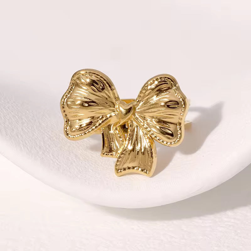 Belle Bow Anti Tarnish Ring