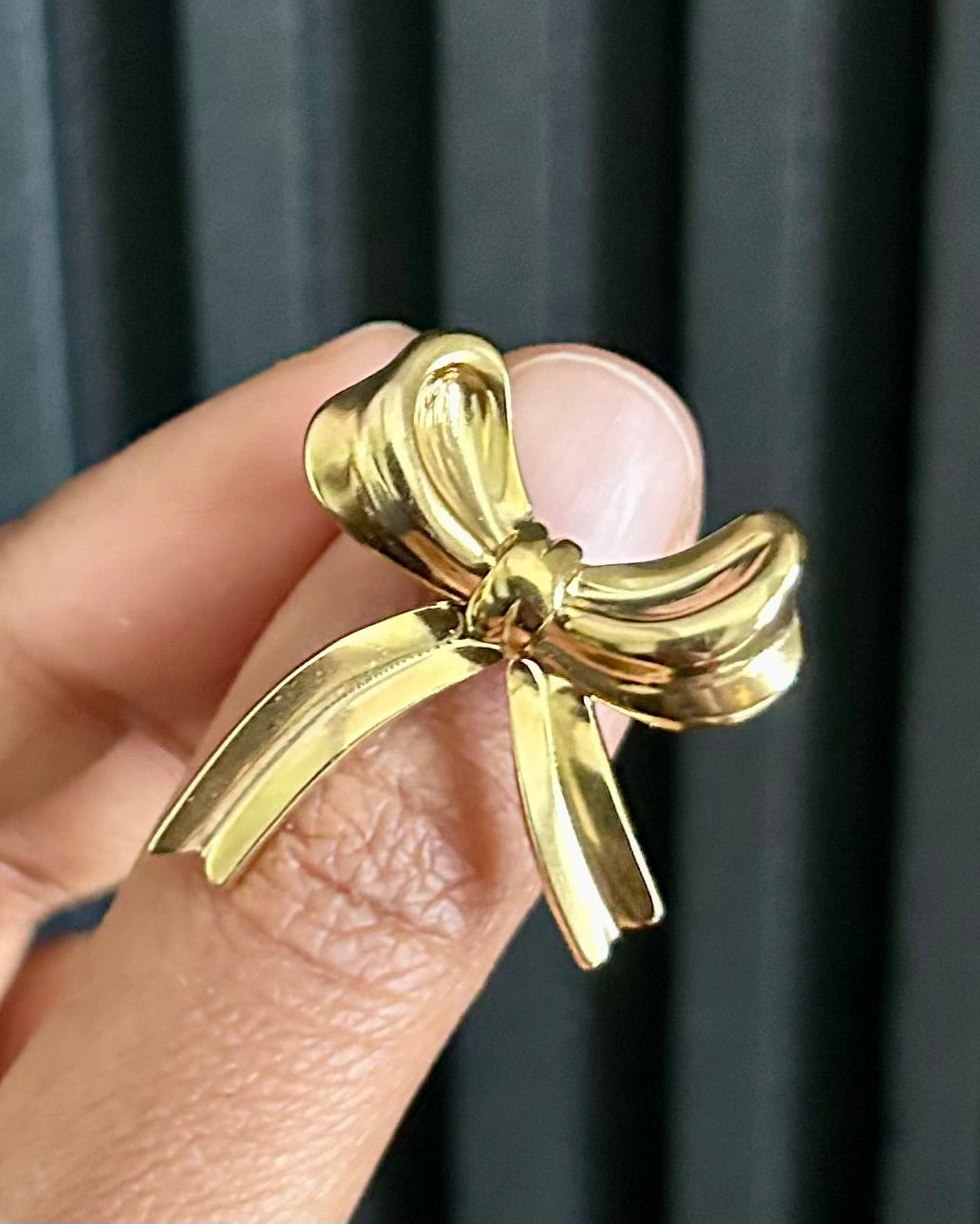 Bow Bling Anti-Tarnish Ring