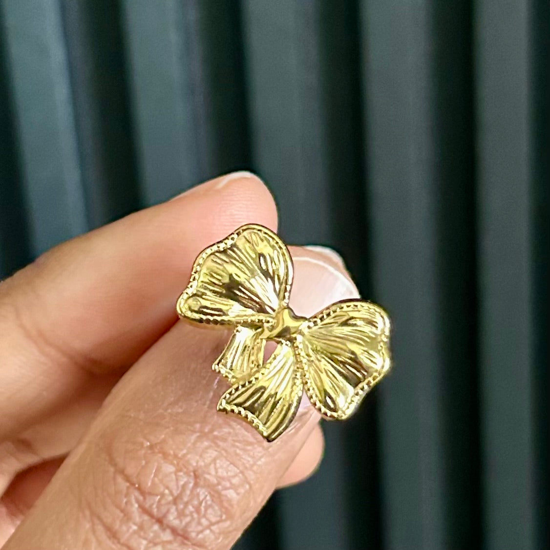 Belle Bow Anti Tarnish Ring