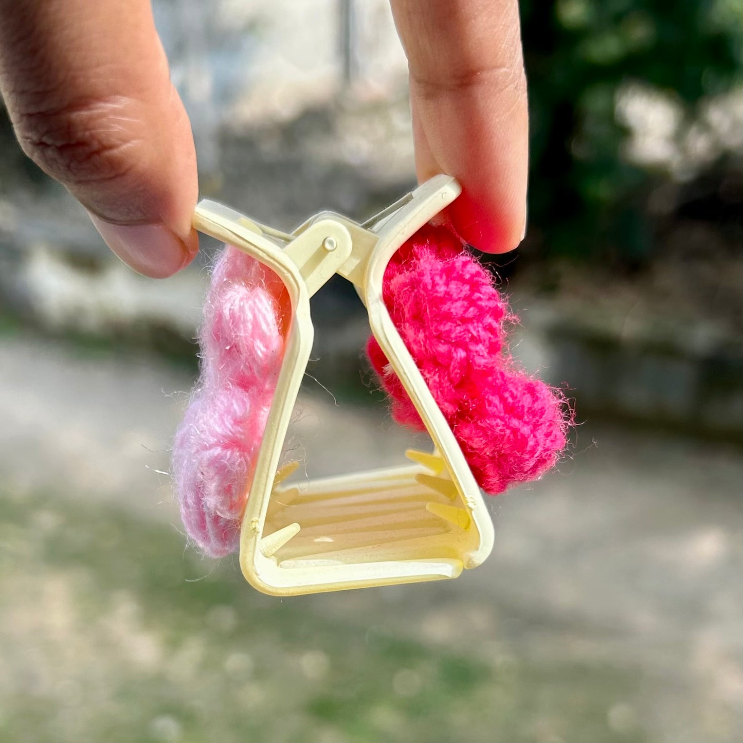 Crochet Flower Hair Clutcher