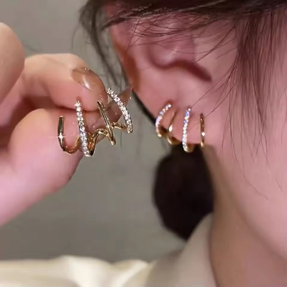 Korean Ear Jacket Earrings