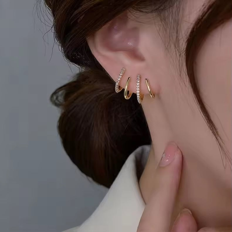 Korean Ear Jacket Earrings