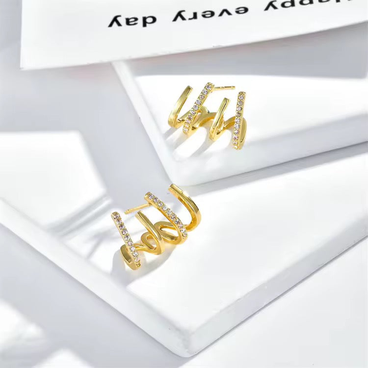 Korean Ear Jacket Earrings