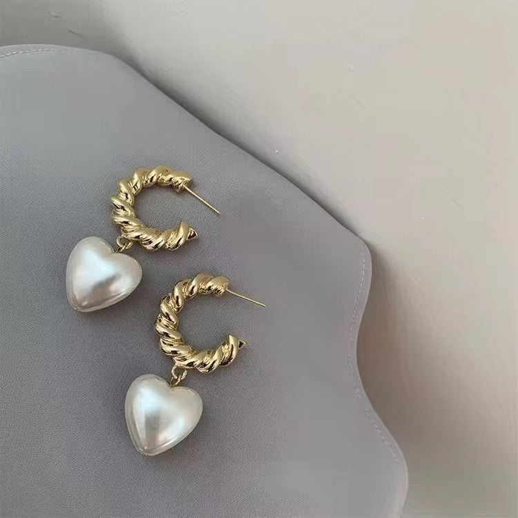 Golden Heart Earrings