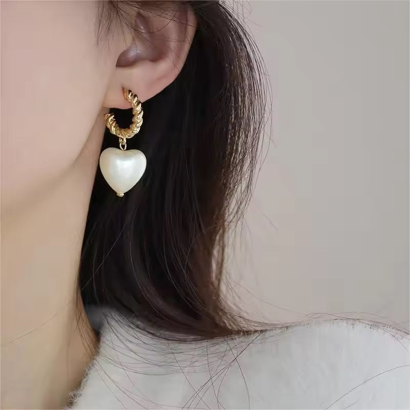 Golden Heart Earrings