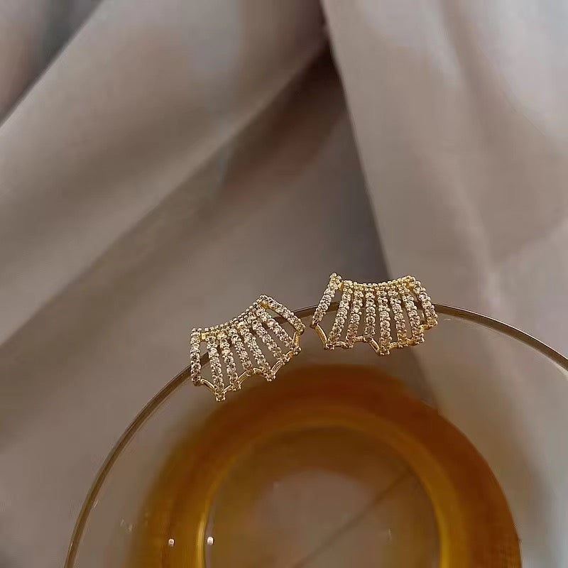Golden Stone Earrings