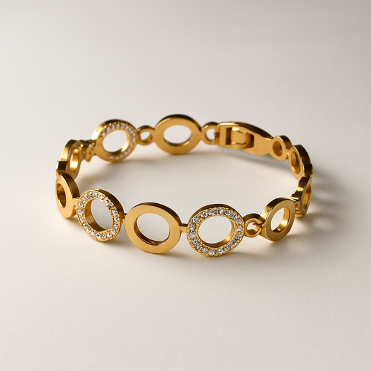 White Shine Statement Bracelet
