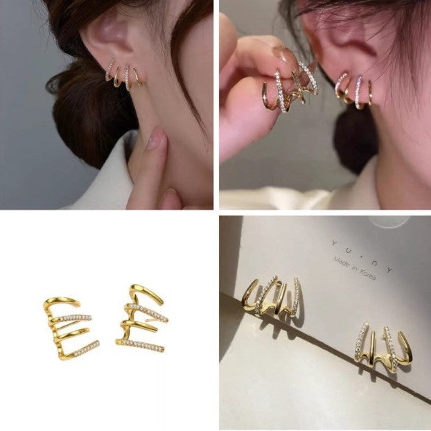 Korean Rhinestone Earrings