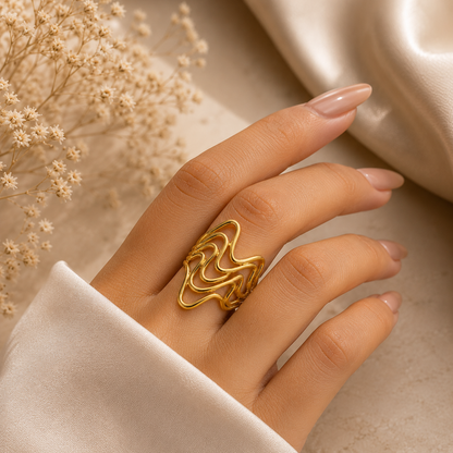 Elysian Wave Ring