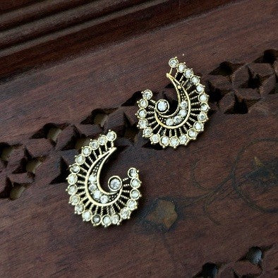 Golden Stud Earrings