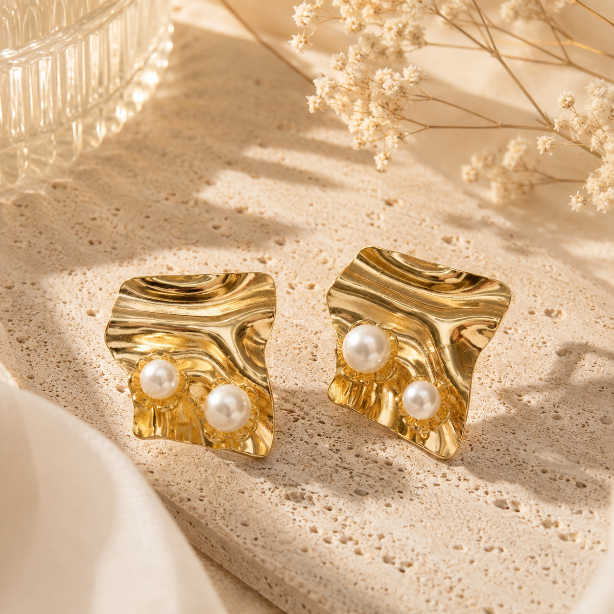 Pearly Pop Statement Earrings