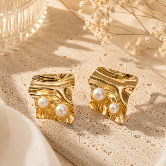 Pearly Pop Statement Earrings