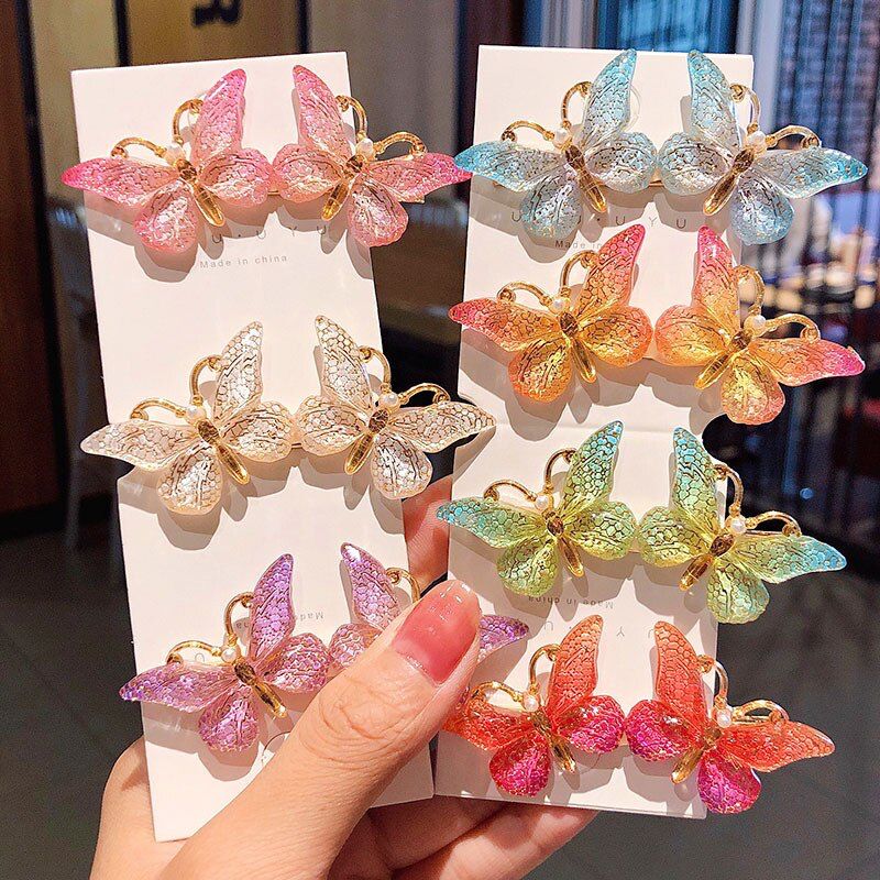 Crystal Ombre Butterfly Clip