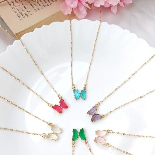 Crystal Butterfly Necklace