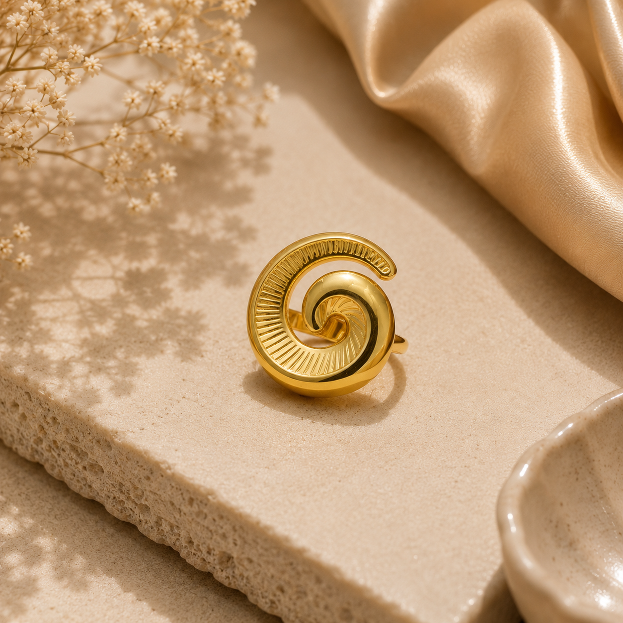 Serene Gold Ring