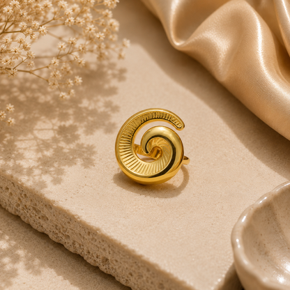 Serene Gold Ring