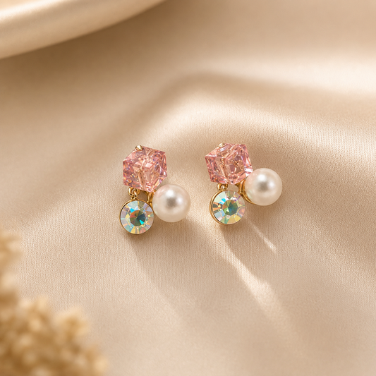 Minimal Korean Earrings - Multicolor