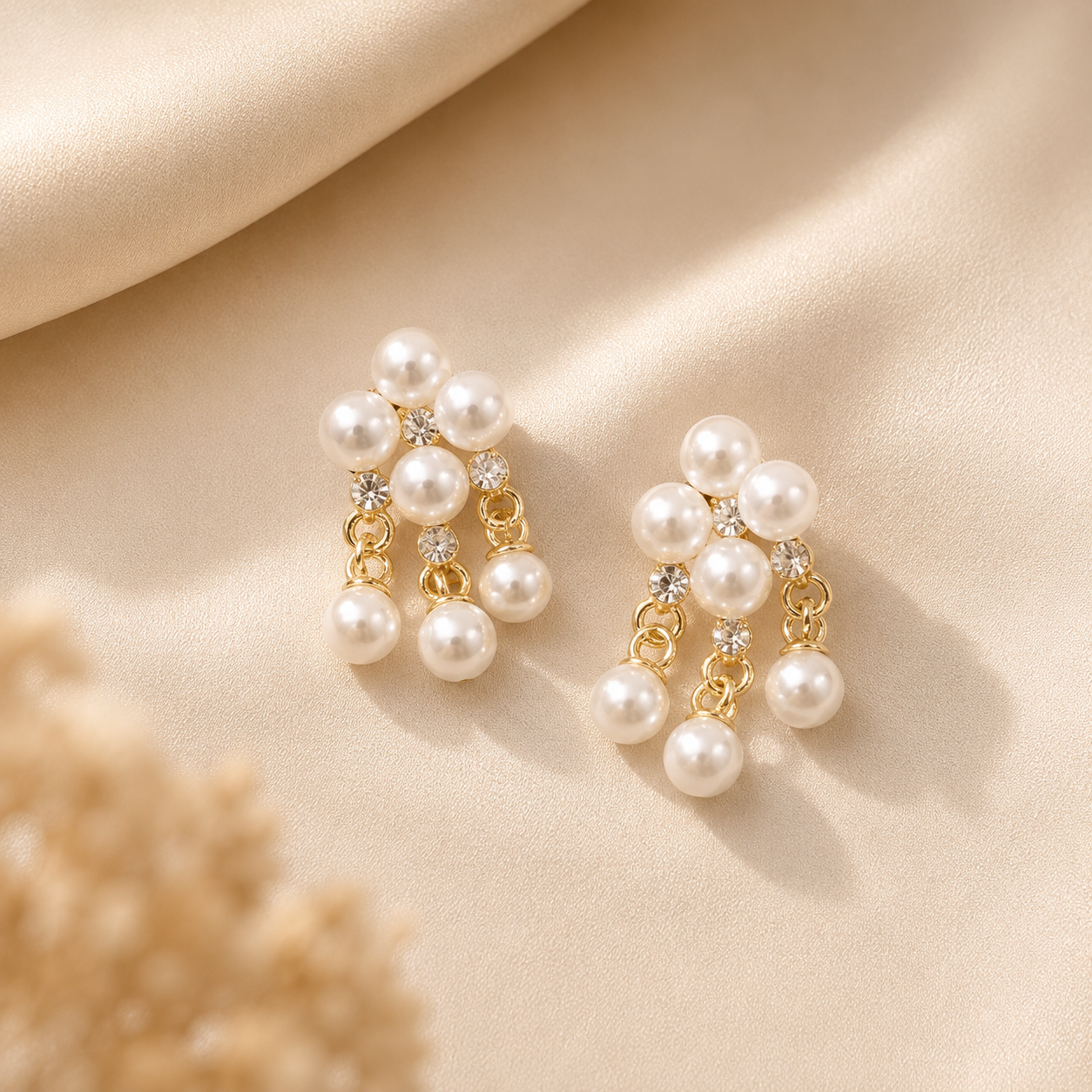 Royal Pearl Drop Earrings