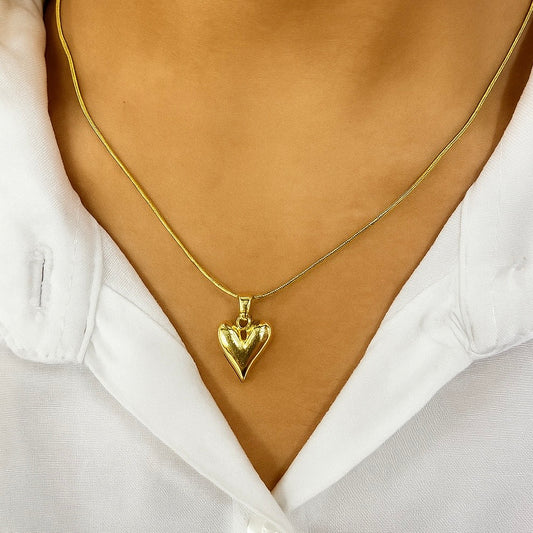 Gold Plated Heart Necklace