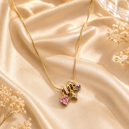Stardust Heart Necklace - Anti Tarnish