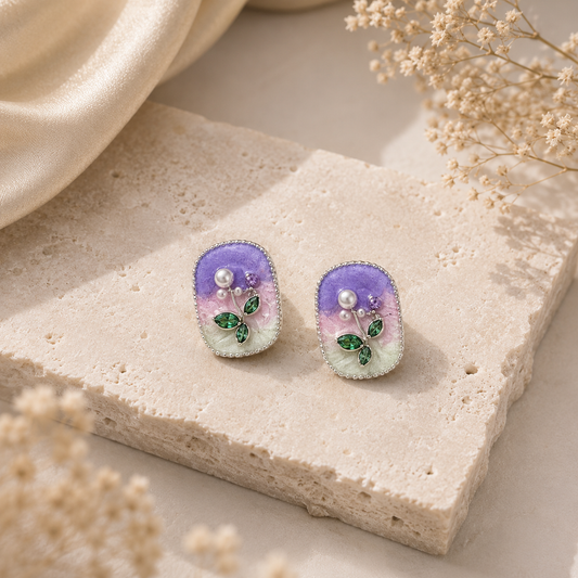 Lavender Bloom Earrings