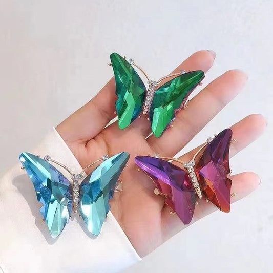 Crystal Butterfly Clip