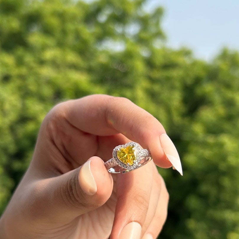 Soulmate Heart Ring - Yellow