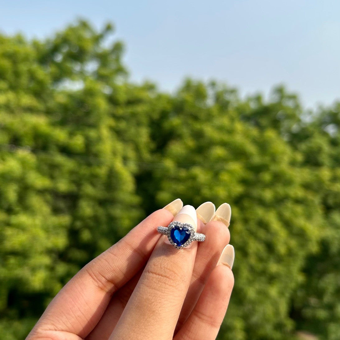 Soulmate Heart Ring - Royal Blue