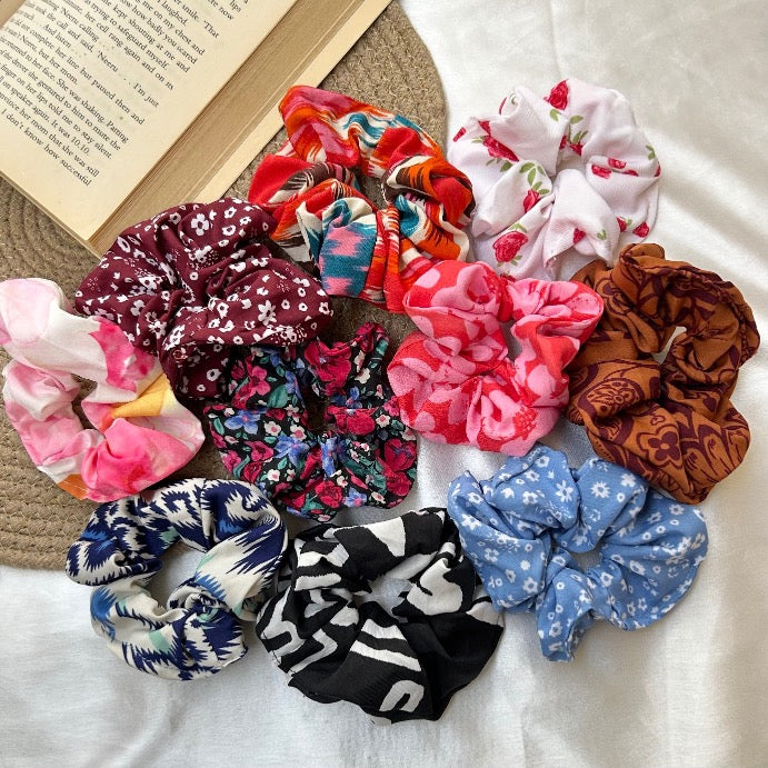 Printed Scrunchies Combo