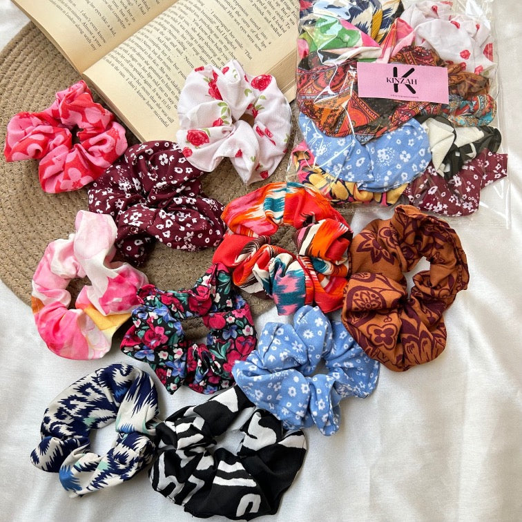 Printed Scrunchies Combo