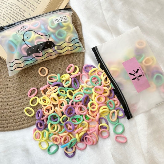 Cute Rubber Bands Zipper Pouch - Pastel