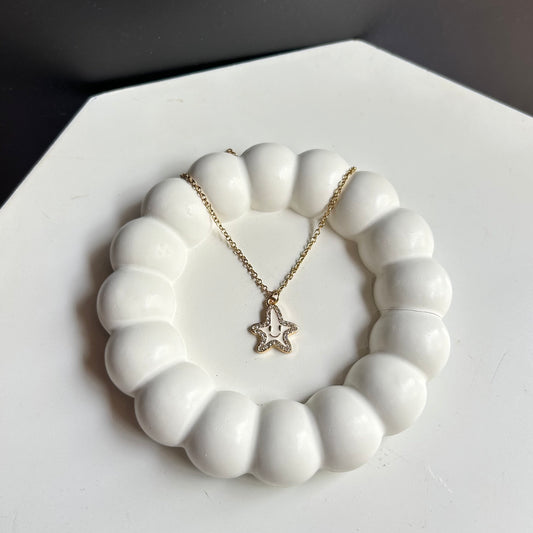 White Starfish Necklace
