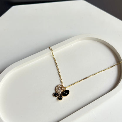 Black Butterfly Necklace