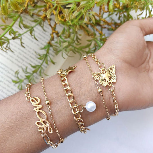 Golden Layered Bracelet