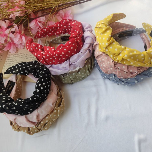 Polka Ruffle Headband