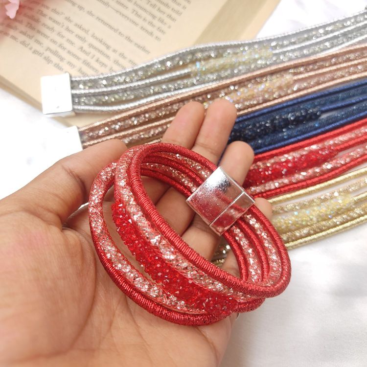 Glitter Layered Magnetic Bracelet