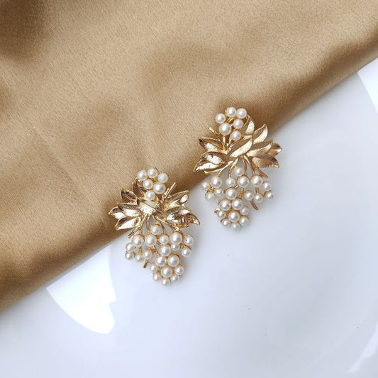 Golden Pearl Earrings